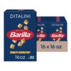 Barilla Ditalini Pasta, 16 oz. Box (Pack of 16) - Non-GMO Pasta Made with Durum Wheat Semolina - Kosher Certified Pasta
