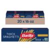 Barilla Thick Spaghetti Pasta, 16 oz. Box (Pack of 20) - Non-GMO Pasta Made with Durum Wheat Semolina - Kosher Certified Pasta