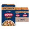 Barilla Whole Grain Rotini Pasta, 16 oz. Box (Pack of 12) - Non-GMO Pasta Made With 100% Whole Grain Durum Wheat - Great Source of Fiber