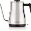 Bodum 34 oz Bistro Gooseneck Electric Water Kettle, Pour Over Coffee & Tea, Brushed Stainless Steel