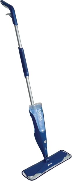 Bona Hardwood Floor Premium Spray Mop - Includes Hardwood Floor Cleaning Solution and Machine Washable Microfiber Cleaning Pad - Dual Zone Cleaning for Faster Cleanup - Spray Mop for Wood Floors