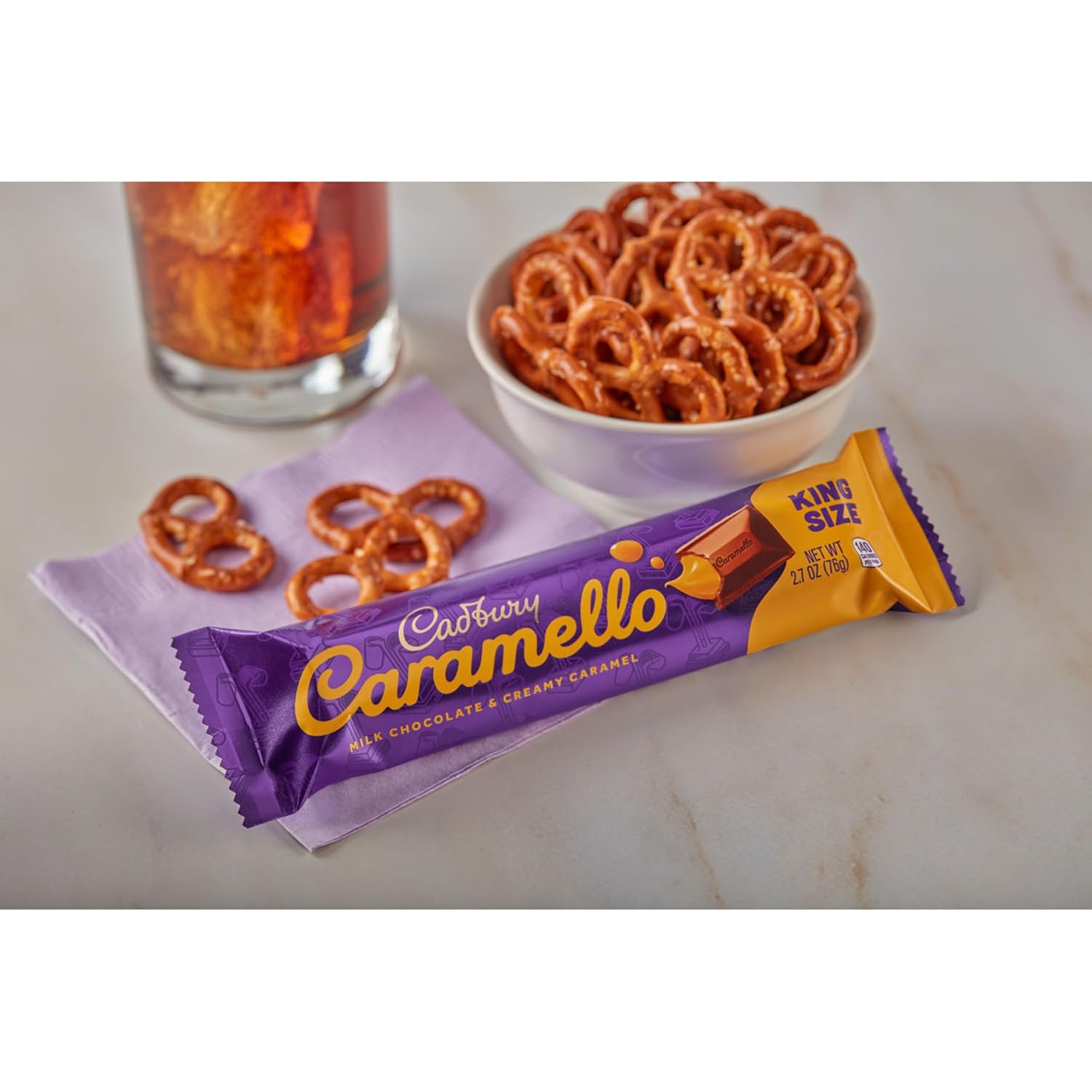 CADBURY CARAMELLO Milk Chocolate Caramel King Size, Candy Bars, 2.7 oz (18 Count)6
