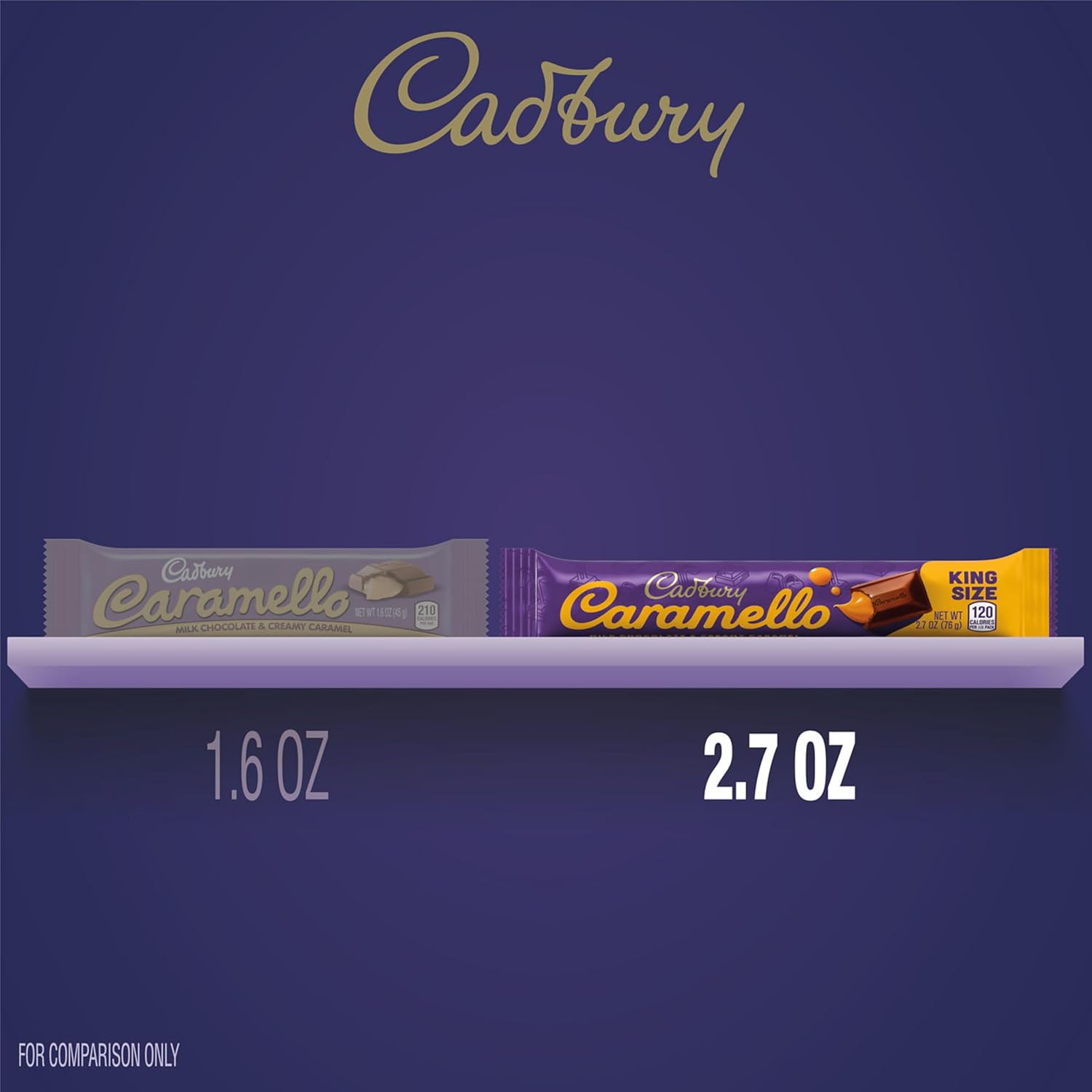 CADBURY CARAMELLO Milk Chocolate Caramel King Size, Candy Bars, 2.7 oz (18 Count)9