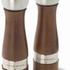 COLE & MASON Oldbury Wood Salt and Pepper Grinder Set - Wooden Mills Include Gift Box, Gourmet Precision Mechanisms and Premium Sea Salt & Peppercorns, Brown