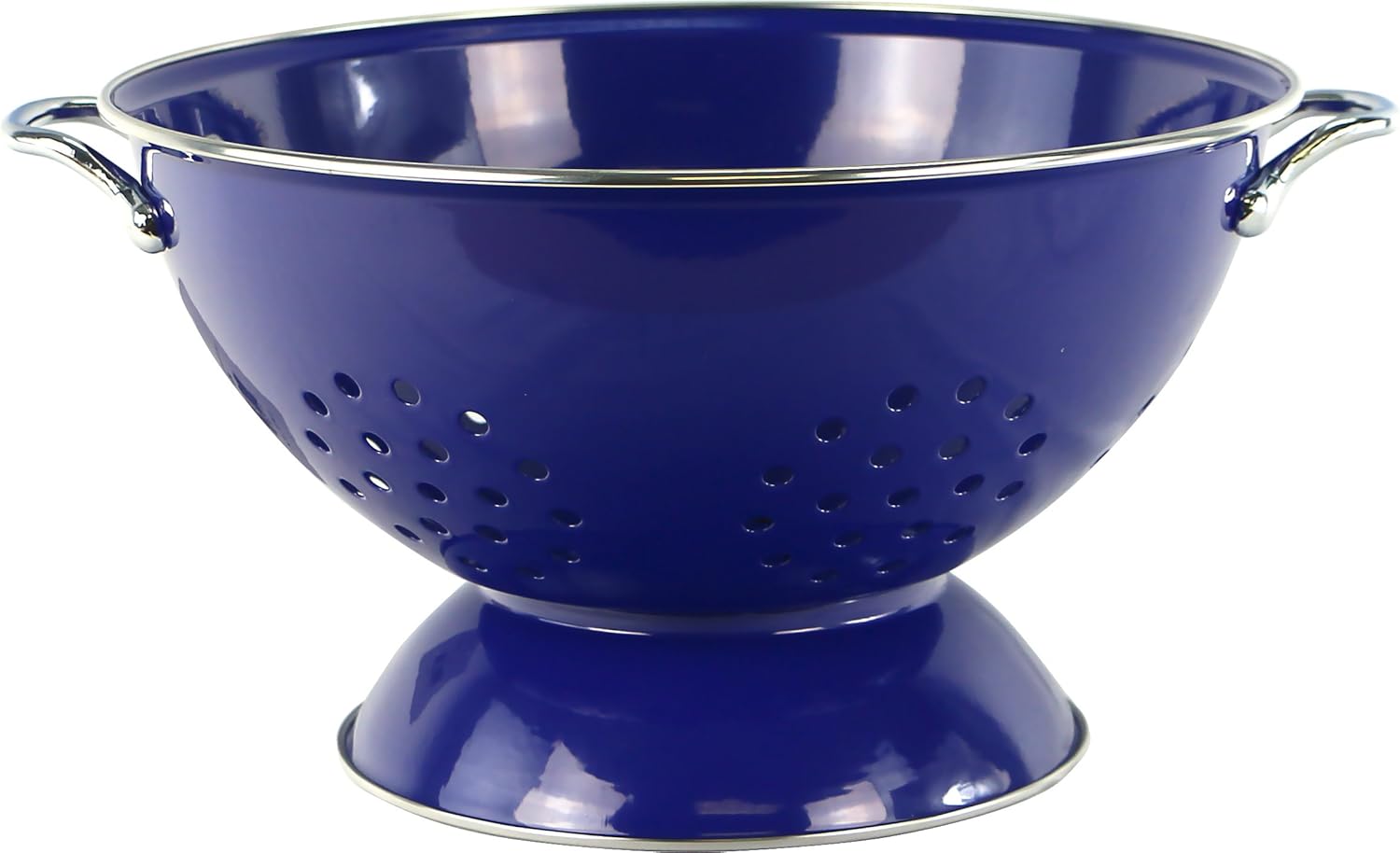Calypso Basics by Reston Lloyd Powder Coated Enameled Colander, 5 Quart, Indigo Calypso Basics by Reston Lloyd Powder Coated Enameled Colander, 5 Quart, Indigo