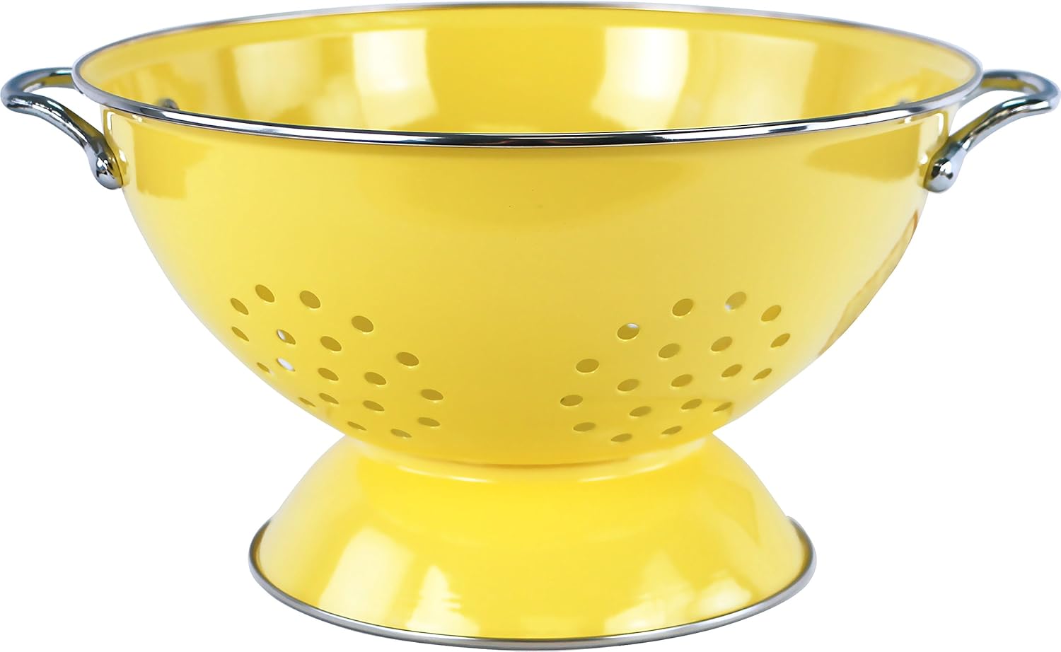 Calypso Basics by Reston Lloyd Powder Coated Enameled Colander, 5 Quart, Lemon Calypso Basics by Reston Lloyd Powder Coated Enameled Colander, 5 Quart, Lemon