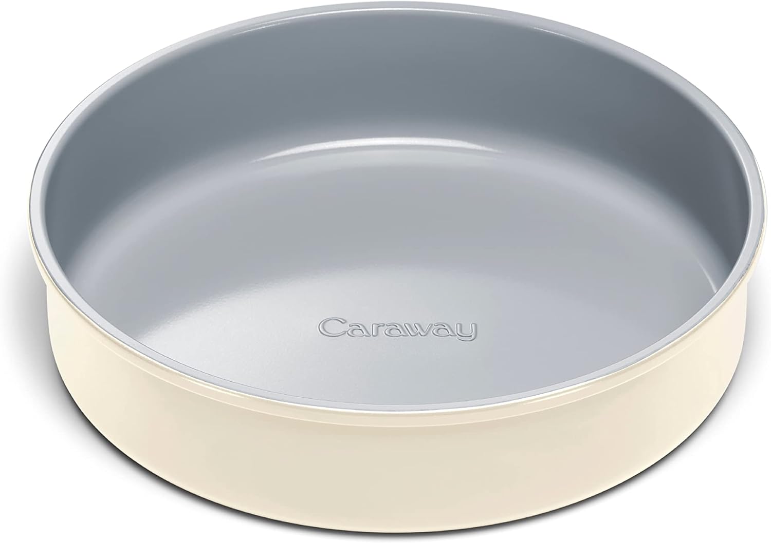 Caraway 9” Circle Pan - Non-Stick Ceramic Coating - Free From Forever Chemicals - Perfect for Birthday Cakes, Tartes, & More - Cream Caraway 9” Circle Pan - Non-Stick Ceramic Coating - Free From Forever Chemicals - Perfect for Birthday Cakes, Tartes, & More - Cream
