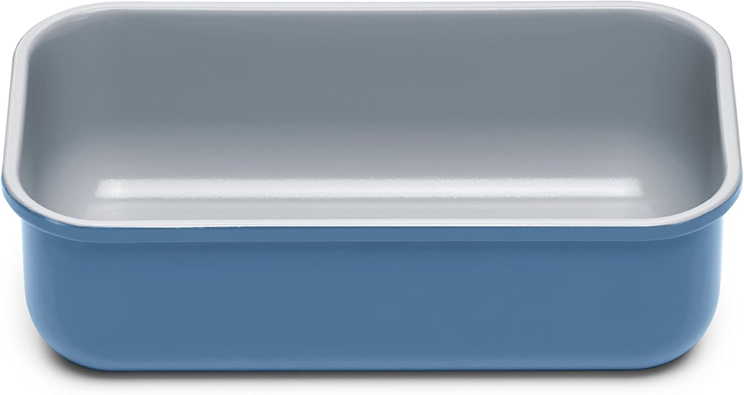 Caraway Non-Stick Ceramic 1 lb Loaf Pan - Naturally Slick Ceramic Coating - Non-Toxic, PTFE & PFOA Free - Perfect for Pound Cakes, Breads, & More - Slate Caraway Non-Stick Ceramic 1 lb Loaf Pan - Naturally Slick Ceramic Coating - Non-Toxic, PTFE & PFOA Free - Perfect for Pound Cakes, Breads, & More - Slate