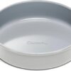 Caraway Non-Stick Ceramic 9” Circle Pan - Naturally Slick Ceramic Coating - Non-Toxic, PTFE & PFOA Free - Perfect for Birthday Cakes, Tartes, & More - Gray