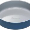 Caraway Non-Stick Ceramic 9” Circle Pan - Naturally Slick Ceramic Coating - Non-Toxic, PTFE & PFOA Free - Perfect for Birthday Cakes, Tartes, & More - Navy