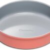 Caraway Non-Stick Ceramic 9” Circle Pan - Naturally Slick Ceramic Coating - Non-Toxic, PTFE & PFOA Free - Perfect for Birthday Cakes, Tartes, & More - Perracotta
