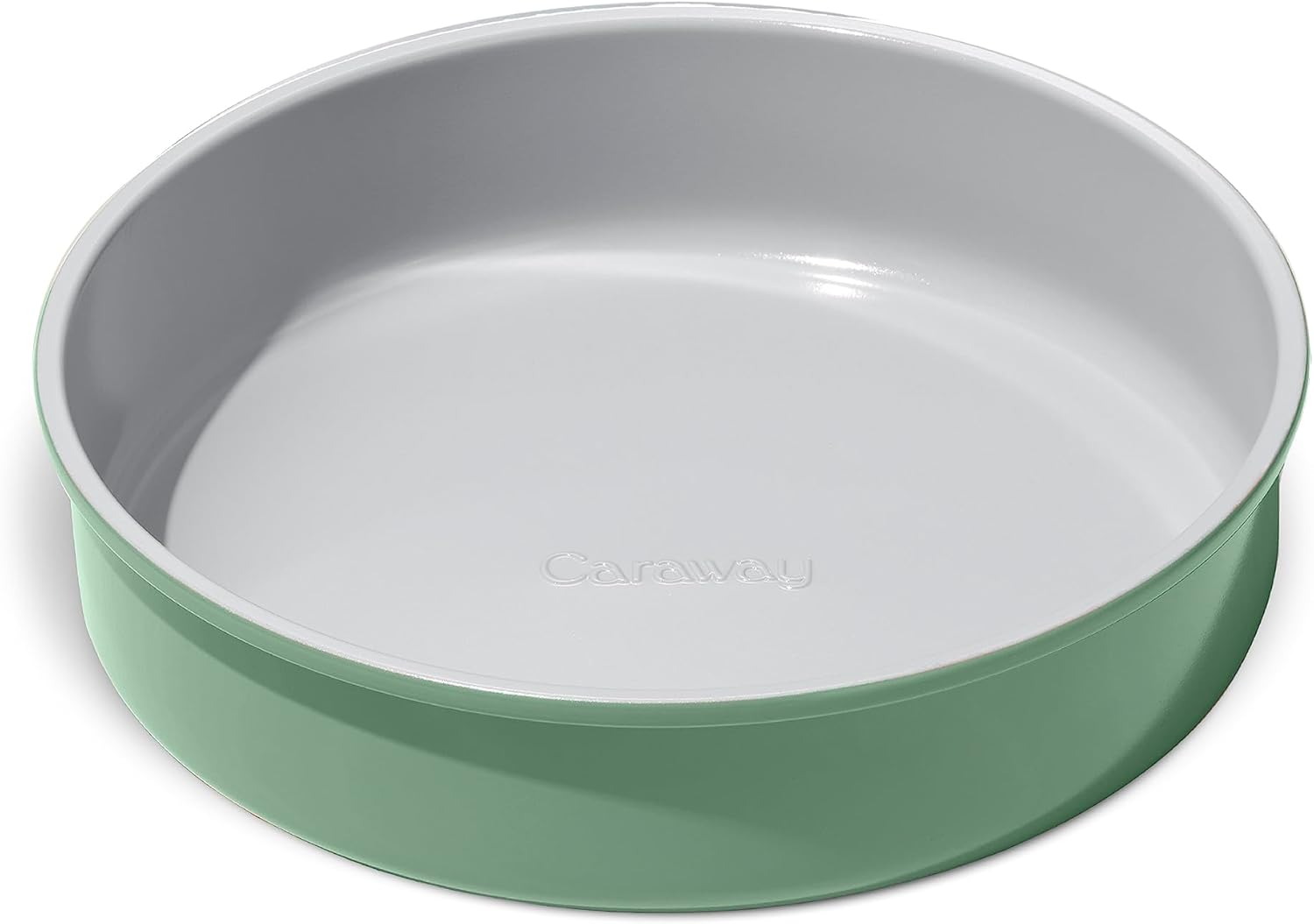 Caraway Non-Stick Ceramic 9” Circle Pan - Naturally Slick Ceramic Coating - Non-Toxic, PTFE & PFOA Free - Perfect for Birthday Cakes, Tartes, & More - Sage Caraway Non-Stick Ceramic 9” Circle Pan - Naturally Slick Ceramic Coating - Non-Toxic, PTFE & PFOA Free - Perfect for Birthday Cakes, Tartes, & More - Sage
