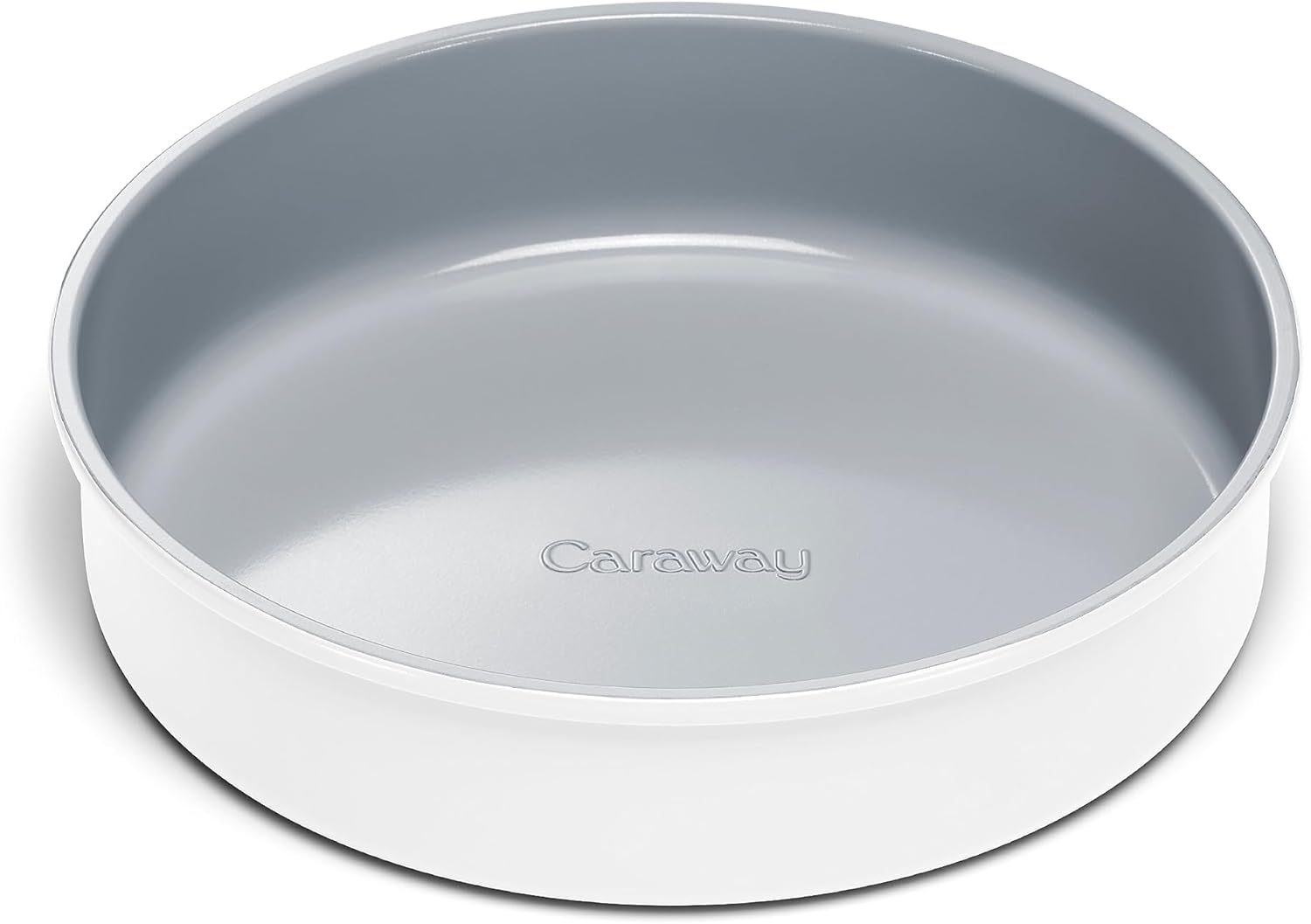 Caraway Non-Stick Ceramic 9” Circle Pan - Naturally Slick Ceramic Coating - Non-Toxic, PTFE & PFOA Free - Perfect for Birthday Cakes, Tartes, & More - White Caraway Non-Stick Ceramic 9” Circle Pan - Naturally Slick Ceramic Coating - Non-Toxic, PTFE & PFOA Free - Perfect for Birthday Cakes, Tartes, & More - White