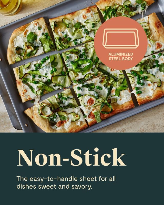 Caraway Non-Stick Ceramic Baking Sheet - Naturally Slick Ceramic Coating - Non-Toxic, PTFE & PFOA Free - Perfect for Baking, Roasting, and More - Large (18 x 13) - Sage4
