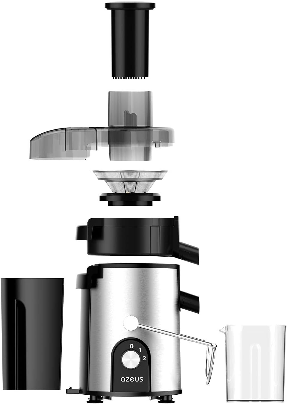 Centrifugal Juicer Machines, Juice Extractor with Germany-Made 163 Chopping Blades (Titanium Reinforced) & 2-Layer Centrifugal Bowl, High Juice Yield, Easy to Clean, Anti-Drip,100% BPA-Free9