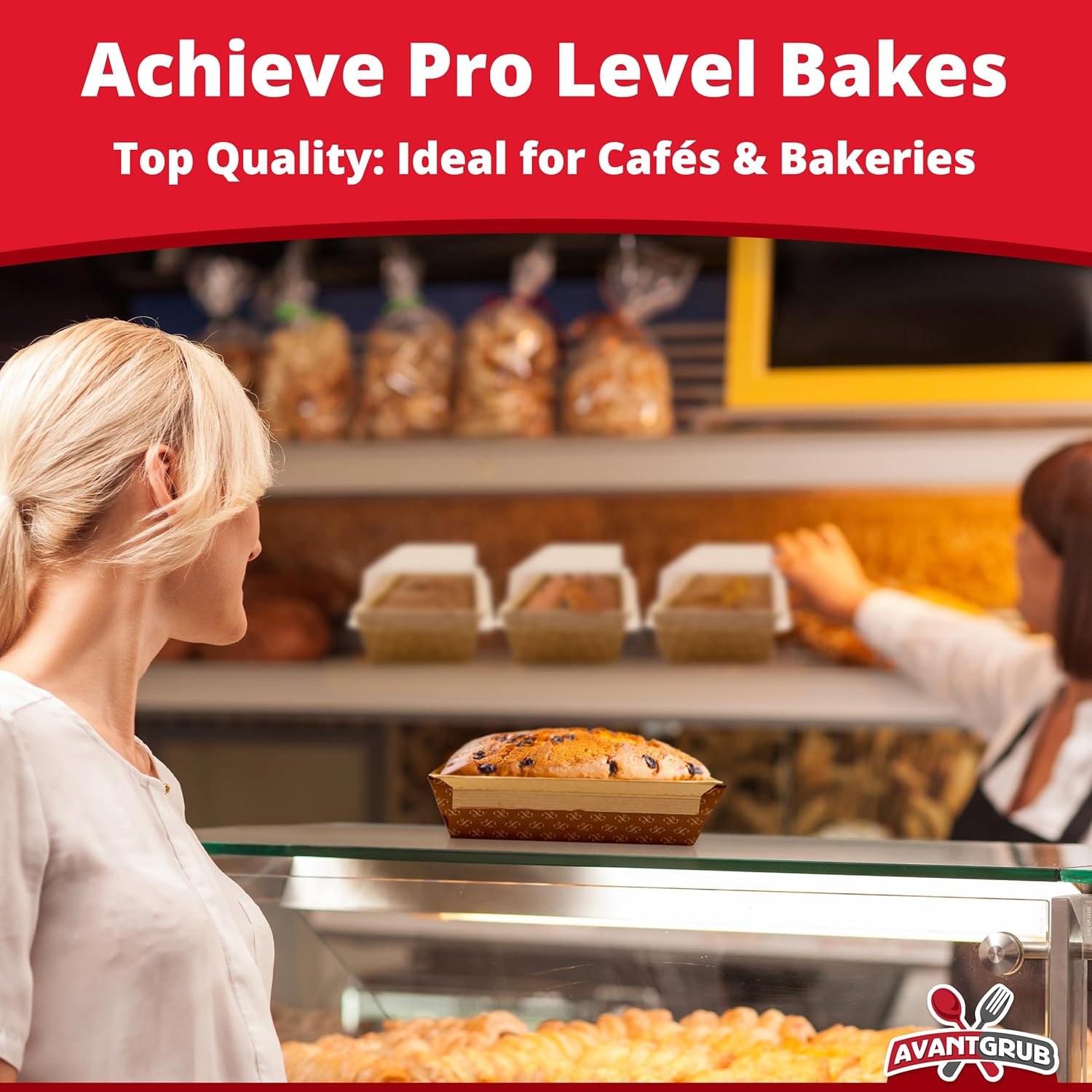 Chef-Grade 8x4in 1Lb Paper Loaf Pans w Lids 25 Pk. Elegant Disposable Bakeable Kraft Pan Supplies for Baking Bread, Small Meatloaf, Bundt Cake, Sweets for Holiday Gifts Bake Sales or Fundraiser.3