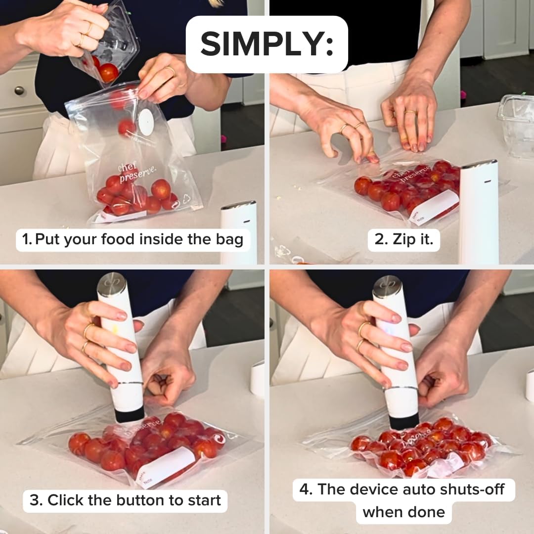 Chef Preserve Vacuum Sealer (Vacuum Sealer + 30 Bags)89