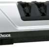 Chef'sChoice 15XV EdgeSelect Professional Electric Knife Sharpener with 100-Percent Diamond Abrasives and Precision Angle Guides for Straight Edge and Serrated Knives, 3-Stage, Gray