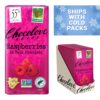 Chocolove Raspberries Dark Chocolate Bars | 55% Cocoa | Tangy Raspberry Bits | Smooth & Sweet | Premium Belgian Dark Chocolate | Non-GMO, 3.1 oz Bar (12 Pack)