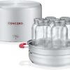 Concord Stainless Steel Turbo Steam Canner Canning Steamer Pot Set. Includes Canning Rack and Mason Jars (Induction Compatible).