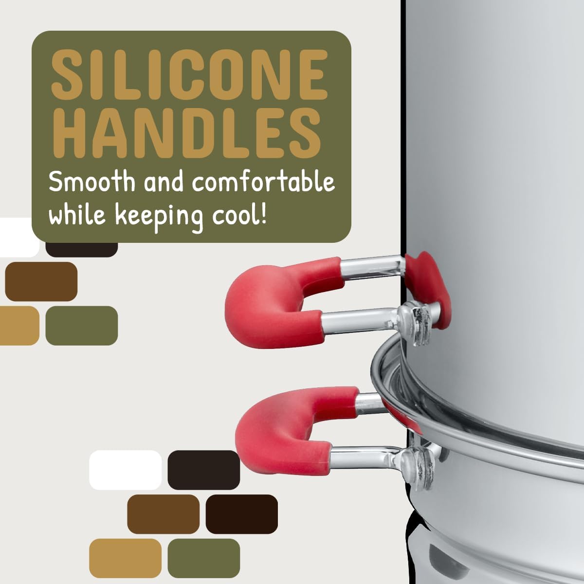 Concord Stainless Steel Turbo Steam Canner Canning Steamer Pot Set. Includes Canning Rack and Mason Jars (Induction Compatible).0