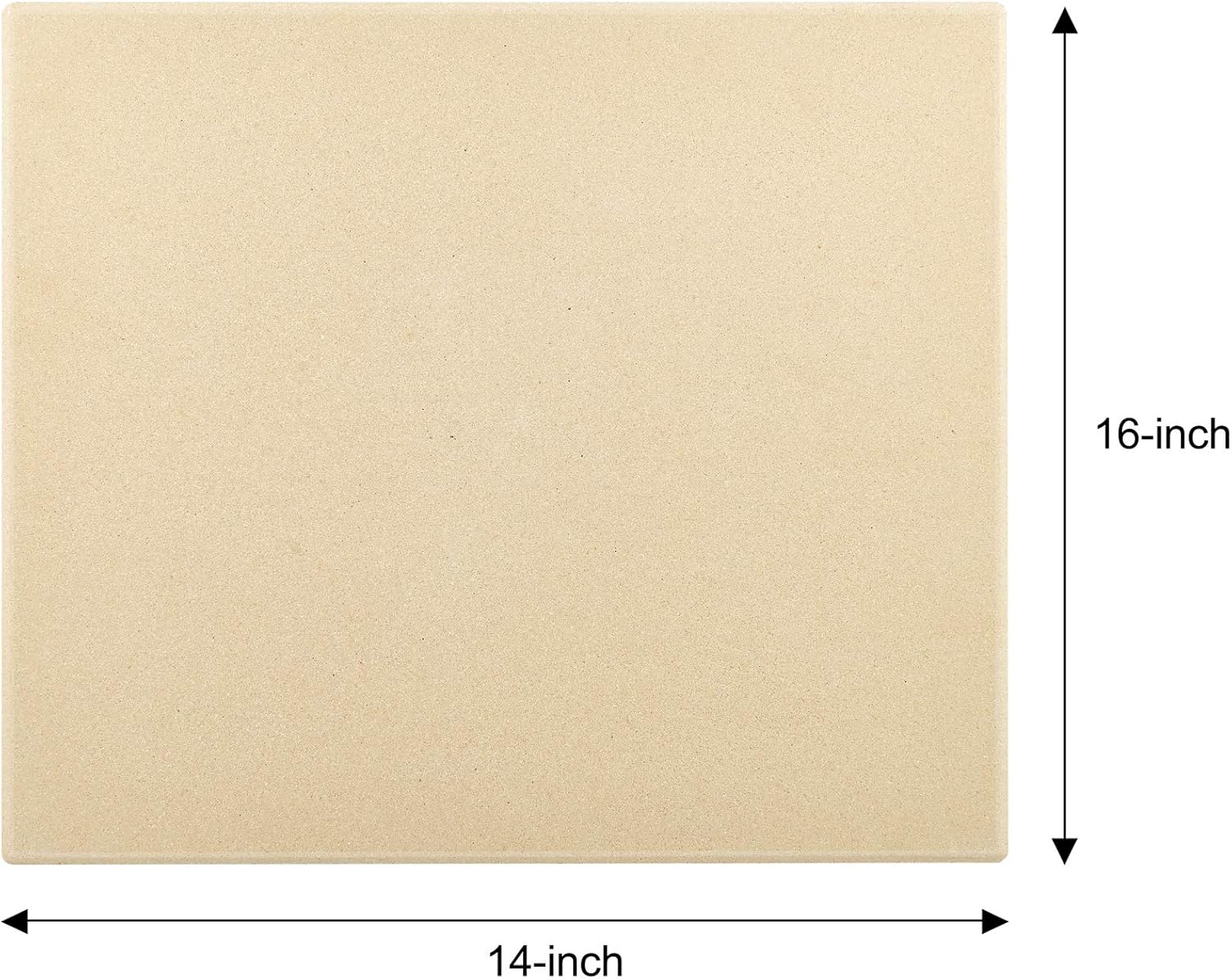 Cook N Home Pizza Grilling Baking Stone with Scraper, 16-Inch x 14-Inch Rectangular Heavy Duty Cordierite Bread Stone for Oven and Grill, Thermal Shock Resistant Ideal for Baking Crisp Crust Pizza3