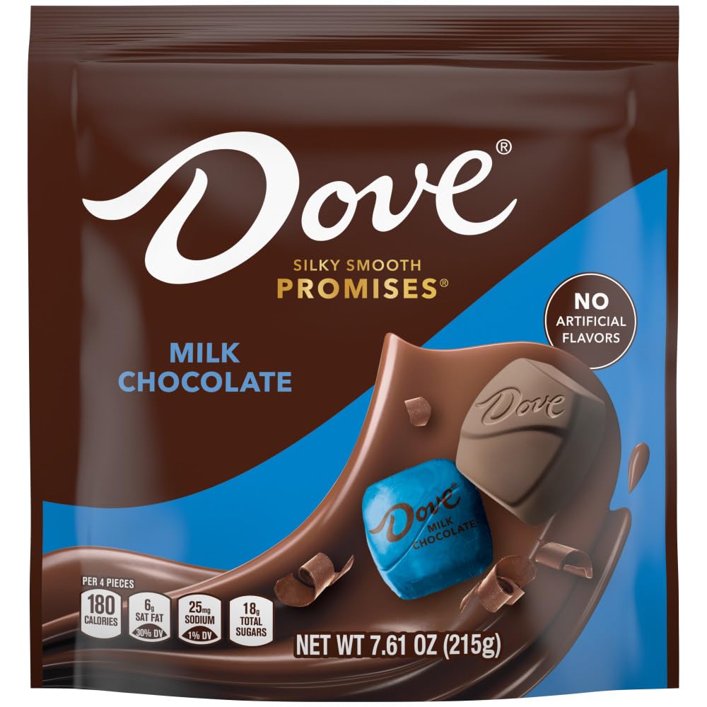 DOVE PROMISES Milk Chocolate Candy 8.46-Ounce Bag (Pack of 8) DOVE PROMISES Milk Chocolate Candy 8.46-Ounce Bag (Pack of 8)