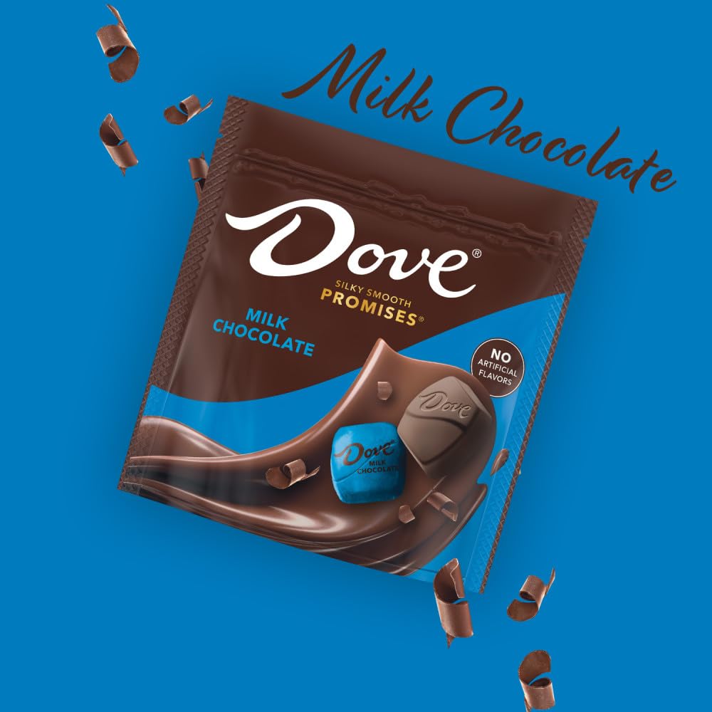 DOVE PROMISES Milk Chocolate Candy 8.46-Ounce Bag (Pack of 8)1