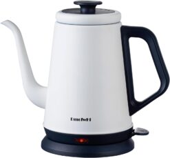 DmofwHi Gooseneck Electric Kettle(1.0L),1000W Electric Tea Kettle of 304 Stainless Steel,Auto Shut off,Coffee Kettle for Pour Over and Tea -White