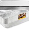 EHOMEA2Z Large Aluminum Pans With Lids Disposable Full Heavy Duty Roasting, Broiling, Baking, Catering Pans 21x13x3 (15, Full-Size w/Lids)