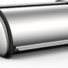 ENLOY Bread Box for Kitchen Counter, Stainless Steel Roll Top Bread Bin, Sliver Bread Storage Holder with Lid, Large Capacity Bread Keeper, 17 x 11 x 7 Inches