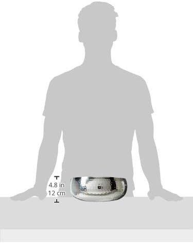 Elegance Hammered Salad Bowl – Double Wall Insulated Serving Bowl (11.5” Dia)4