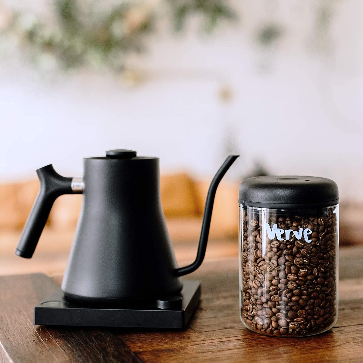 Fellow Atmos Vacuum Coffee Canister & Food Storage Container - 1.2 Liter Canister holds up to 16 oz of Coffee Beans - Airtight Food Storage Containers - Coffee Containers - 1.2 Liter - Clear Glass7