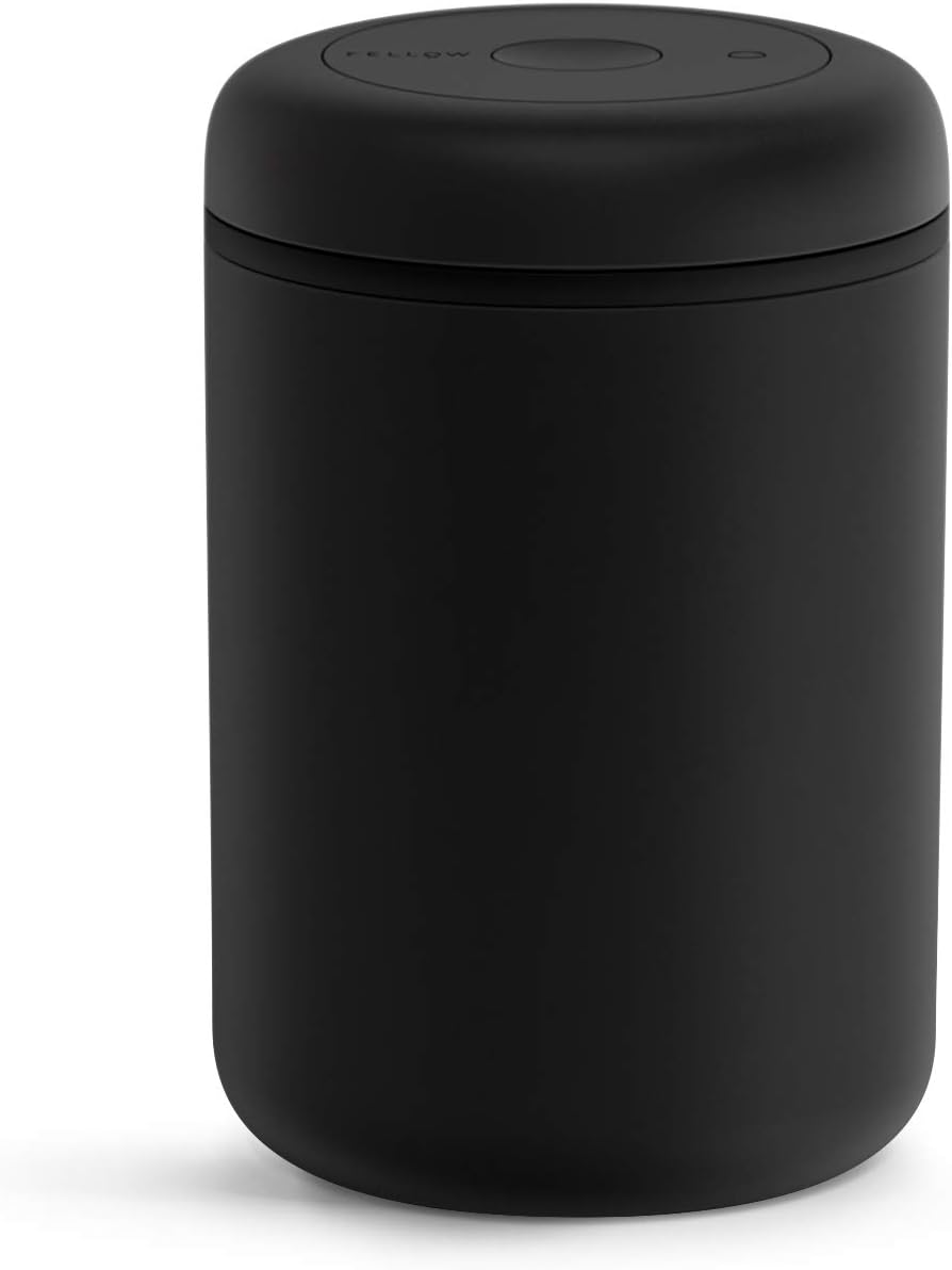 Fellow Atmos Vacuum Coffee Canister & Food Storage Container - 1.2 Liter Canister holds up to 16 oz of Coffee Beans - Airtight Food Storage Containers - Coffee Containers - 1.2 Liter - Matte Black Fellow Atmos Vacuum Coffee Canister & Food Storage Container - 1.2 Liter Canister holds up to 16 oz of Coffee Beans - Airtight Food Storage Containers - Coffee Containers - 1.2 Liter - Matte Black