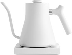 Fellow Stagg EKG Electric Gooseneck Kettle - Pour-Over Coffee and Tea Kettle - Stainless Steel Kettle Water Boiler - Quick Heating Electric Kettles for Boiling Water - Matte White