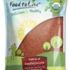 Food to Live - Organic Red Quinoa, 10 Pounds Non-GMO, Whole Grain, Kosher, Vegan, Sirtfood, Bulk. Rich in Essential Amino Acids, Protein. Quick-Cooking Grain. Great Replacement for Rice, Pastas.