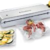 FoodSaver Compact Vacuum Sealer Machine with Airtight Bags and Roll - Ideal for Sous Vide and Airtight Food Storage, White