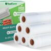 FoodSaver Heavy-Duty Vacuum Seal 8 x 20' Roll, 6-Pack, Ideal for Food Storage and Sous Vide Cooking