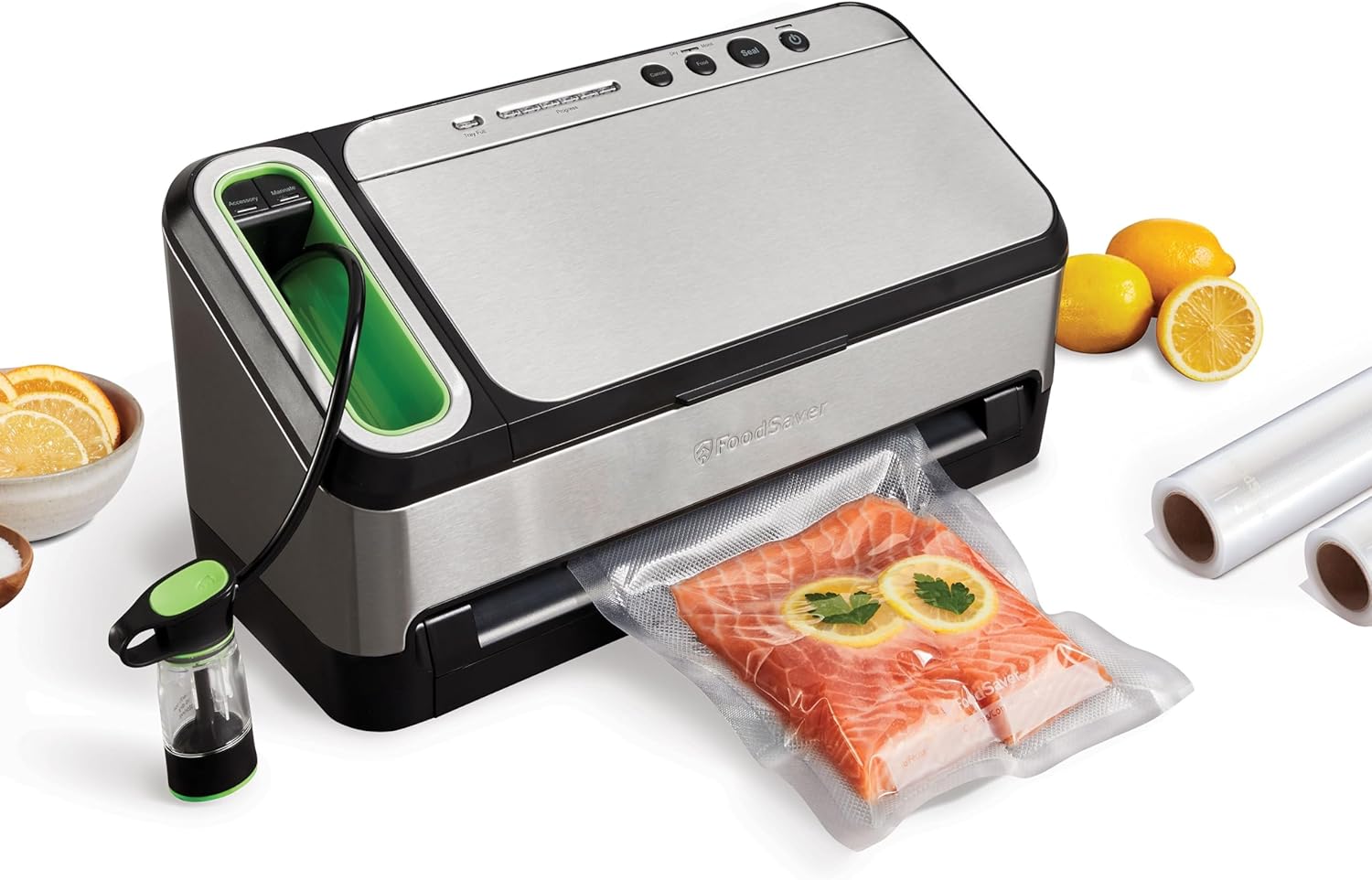 FoodSaver V4400 2-in-1 Vacuum Sealer Machine with Automatic Vacuum Sealer Bag Detection and Starter Kit FoodSaver V4400 2-in-1 Vacuum Sealer Machine with Automatic Vacuum Sealer Bag Detection and Starter Kit