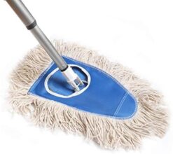 Fuller Brush Dry Mop - Washable Cotton Mop Head with Adjustable Handle