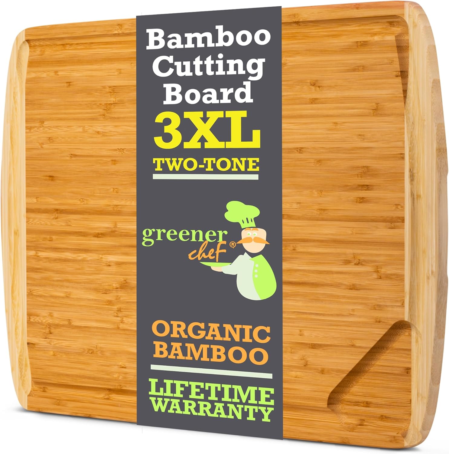 GREENER CHEF 30 Inch 3XL Extra Large Cutting Board with Lifetime Replacements - Oversized Bamboo Stove Top Cover Noodle Board - Wooden Meat Cutting Board - Turkey Carving Board - Charcuterie Board GREENER CHEF 30 Inch 3XL Extra Large Cutting Board with Lifetime Replacements - Oversized Bamboo Stove Top Cover Noodle Board - Wooden Meat Cutting Board - Turkey Carving Board - Charcuterie Board