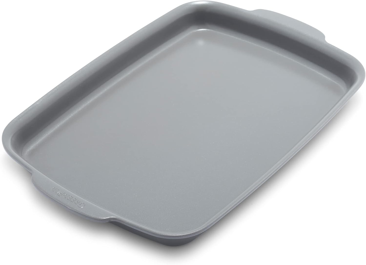 GreenPan Premiere Ovenware Healthy Ceramic Nonstick 13 x 9 Quarter Sheet Baking Pan, PFOA & PFAS-Free, Warp-Free Bakeware, Durable Quick Heating, Oven & Broiler Safe to 600F, Dishwasher Safe, Gray GreenPan Premiere Ovenware Healthy Ceramic Nonstick 13" x 9" Quarter Sheet Baking Pan, PFOA & PFAS-Free, Warp-Free Bakeware, Durable Quick Heating, Oven & Broiler Safe to 600F, Dishwasher Safe, Gray