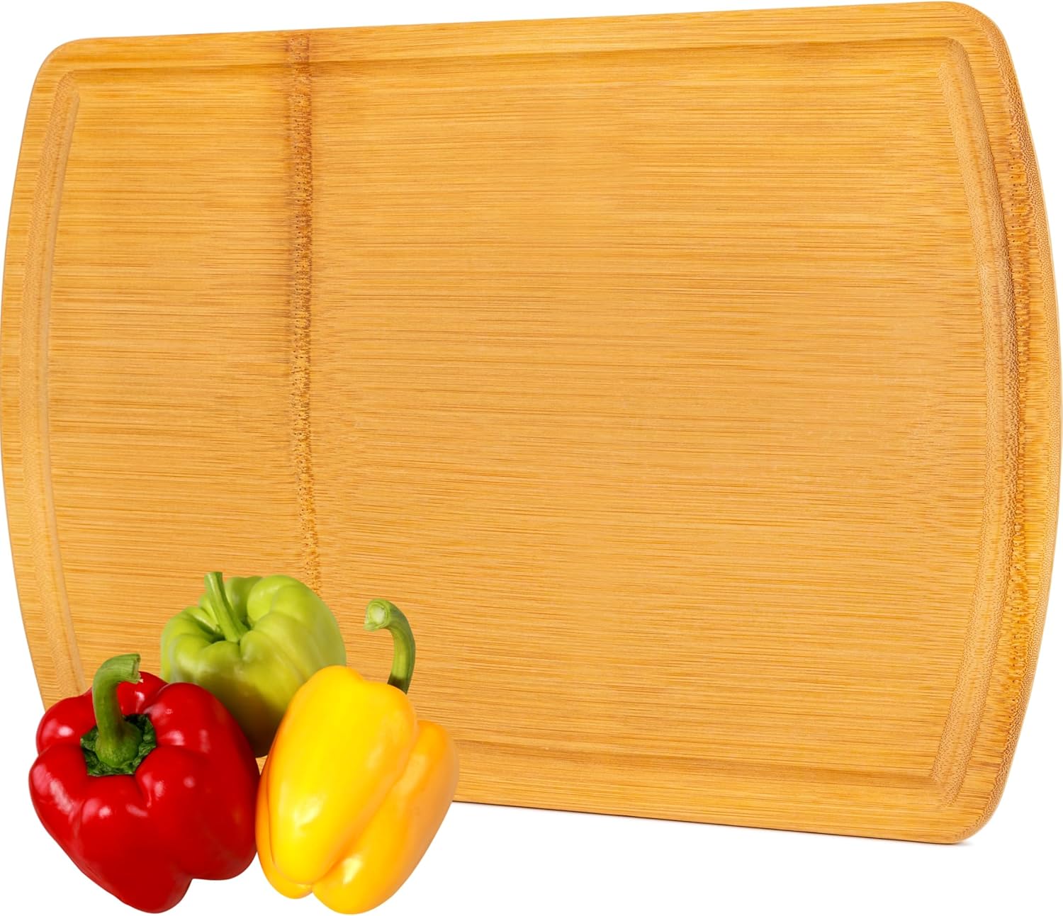 Greener Chef Safest No Glue Extra Large Bamboo Cutting Board 18 Inch – Lifetime Replacements, Family-Friendly Organic Wood Cutting Boards for Kitchen - Wood Cutting Board and Chopping Board0