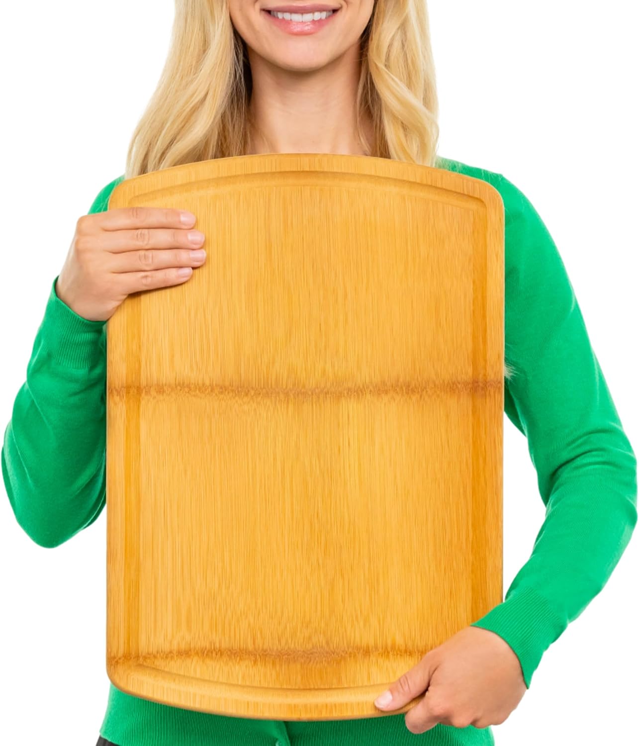 Greener Chef Safest No Glue Extra Large Bamboo Cutting Board 18 Inch – Lifetime Replacements, Family-Friendly Organic Wood Cutting Boards for Kitchen - Wood Cutting Board and Chopping Board33