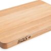 John Boos Boos Block Chop-N-Slice Series Reversible Wood Cutting Board with Eased Corners, 1.25-Inch Thickness, 18" x 12" x 1 1/4", Maple