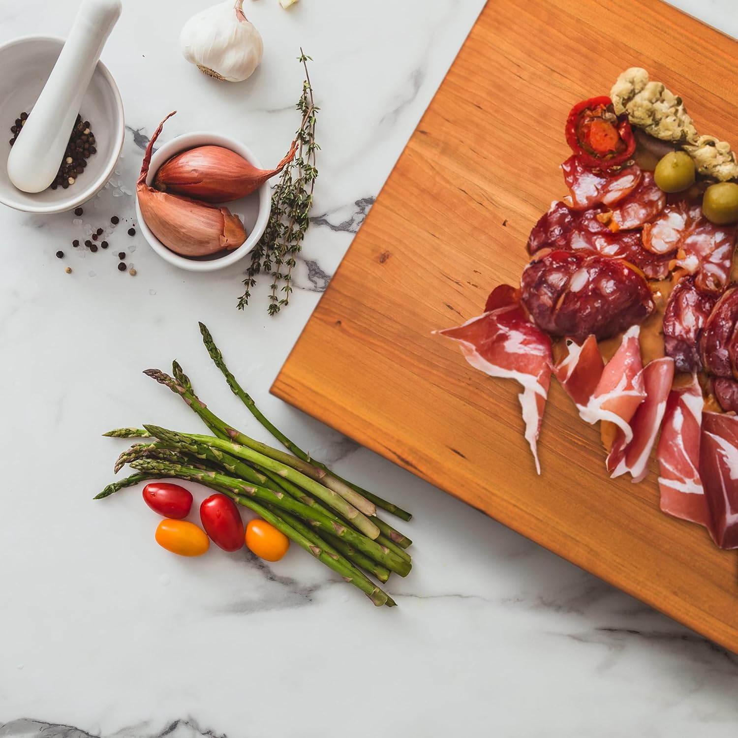 John Boos Boos Block R-Board Series Large Reversible Wood Cutting Board, 1.5-Inch Thickness, 18 x 12 x 1 1 2, Cherry-