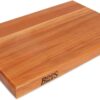 John Boos Boos Block R-Board Series Large Reversible Wood Cutting Board, 1.5-Inch Thickness, 18" x 12" x 1 1/2", Cherry