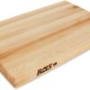 John Boos Boos Block R-Board Series Large Reversible Wood Cutting Board, 1.5-Inch Thickness, 18" x 12" x 1 1/2", Maple