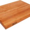 John Boos Boos Block R-Board Series Large Reversible Wood Cutting Board, 1.5-Inch Thickness, 20" x 15" x 1 1/2", Cherry