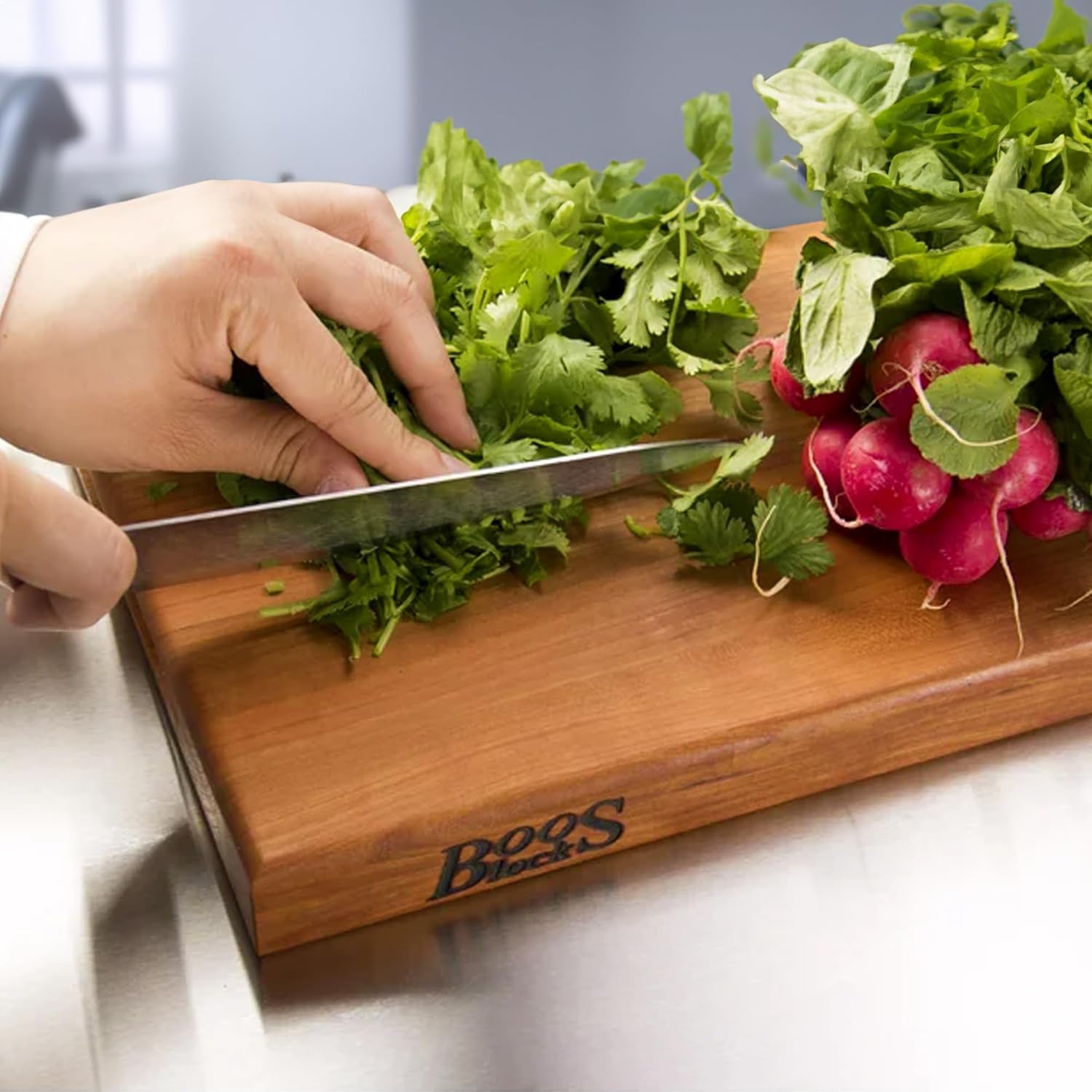 John Boos Boos Block R-Board Series Large Reversible Wood Cutting Board, 1.5-Inch Thickness, 20 x 15 x 1 1 2, Cherry2